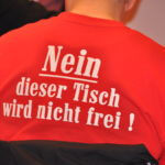Tisch wird frei